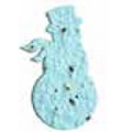 Seed Paper Shape Bookmark - Snowman Style 2 Shape